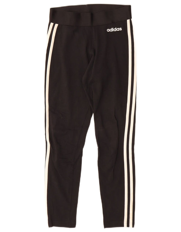 Adidas Damen Leggings UK 4/6 XS Schwarz Polyester