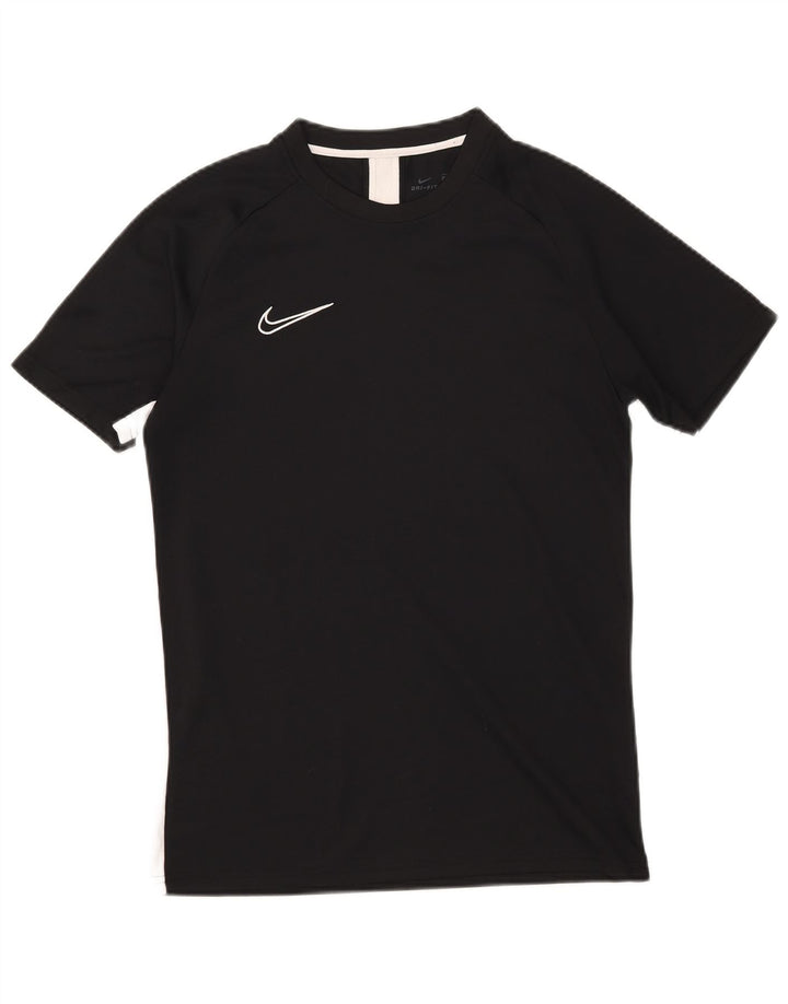Nike Herren Dri Fit T-Shirt-Oberteil, großes, schwarzes Farbblock-Polyester