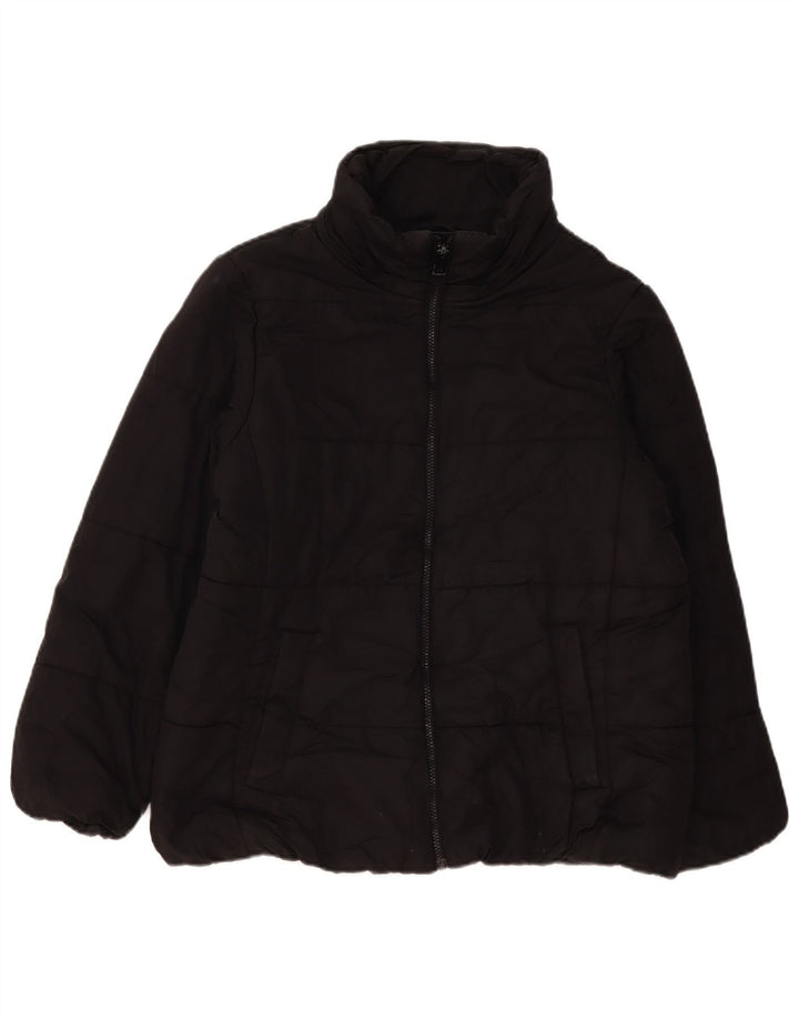 Marks & Spencer Damen Wattierte Jacke UK 18 XL Schwarz Polyester