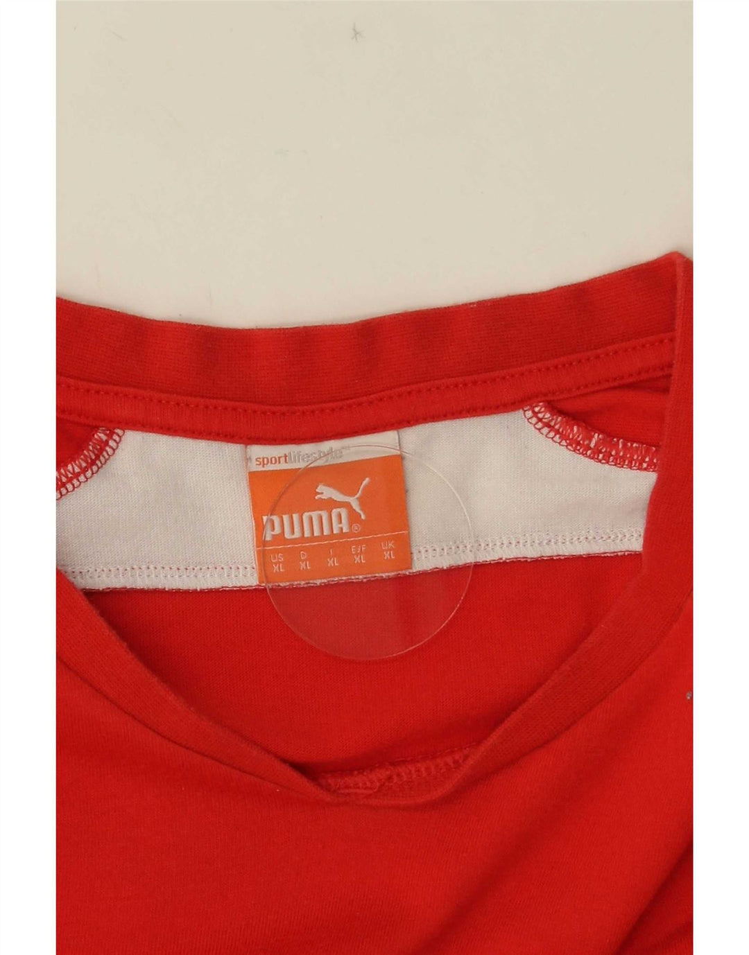 Puma Herren T-Shirt Top XL Rot Farbblock
