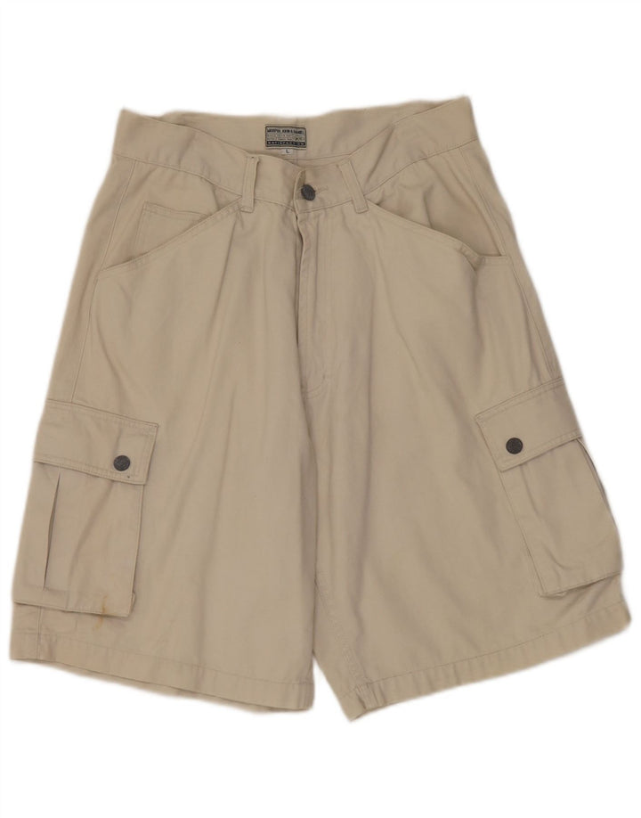 Vintage Herren Cargo Shorts Groß W30 Beige