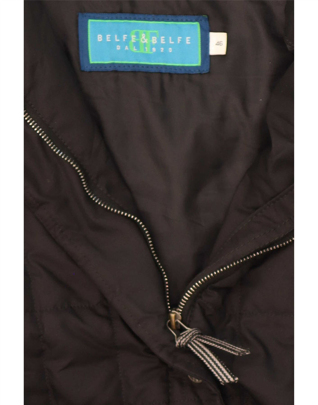 Belfe & Womens Wattierte Jacke IT 46 Large Schwarz Polyester