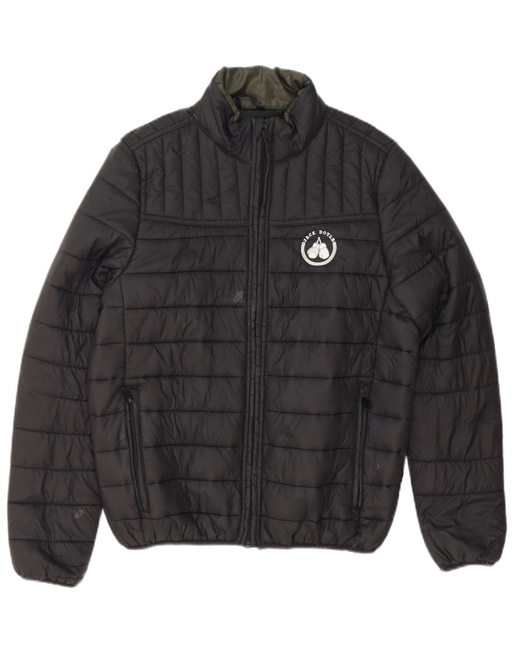 Urban Classics Herren Wattierte Jacke UK 36 Small Schwarz Polyester