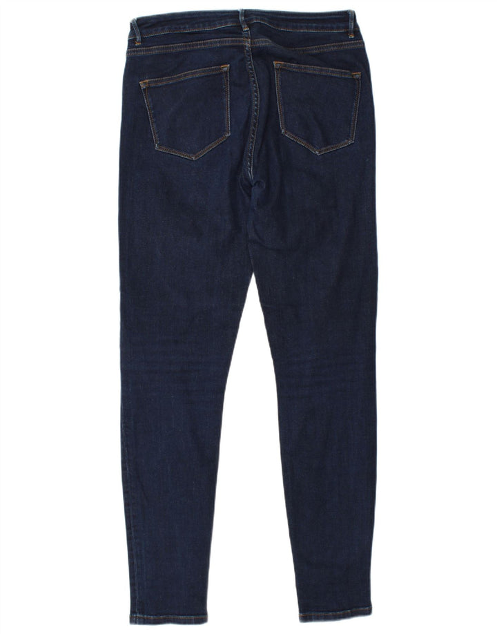 Massimo Dutti Damen Skinny Jeans EU 40 Medium W30 L29 Marineblau