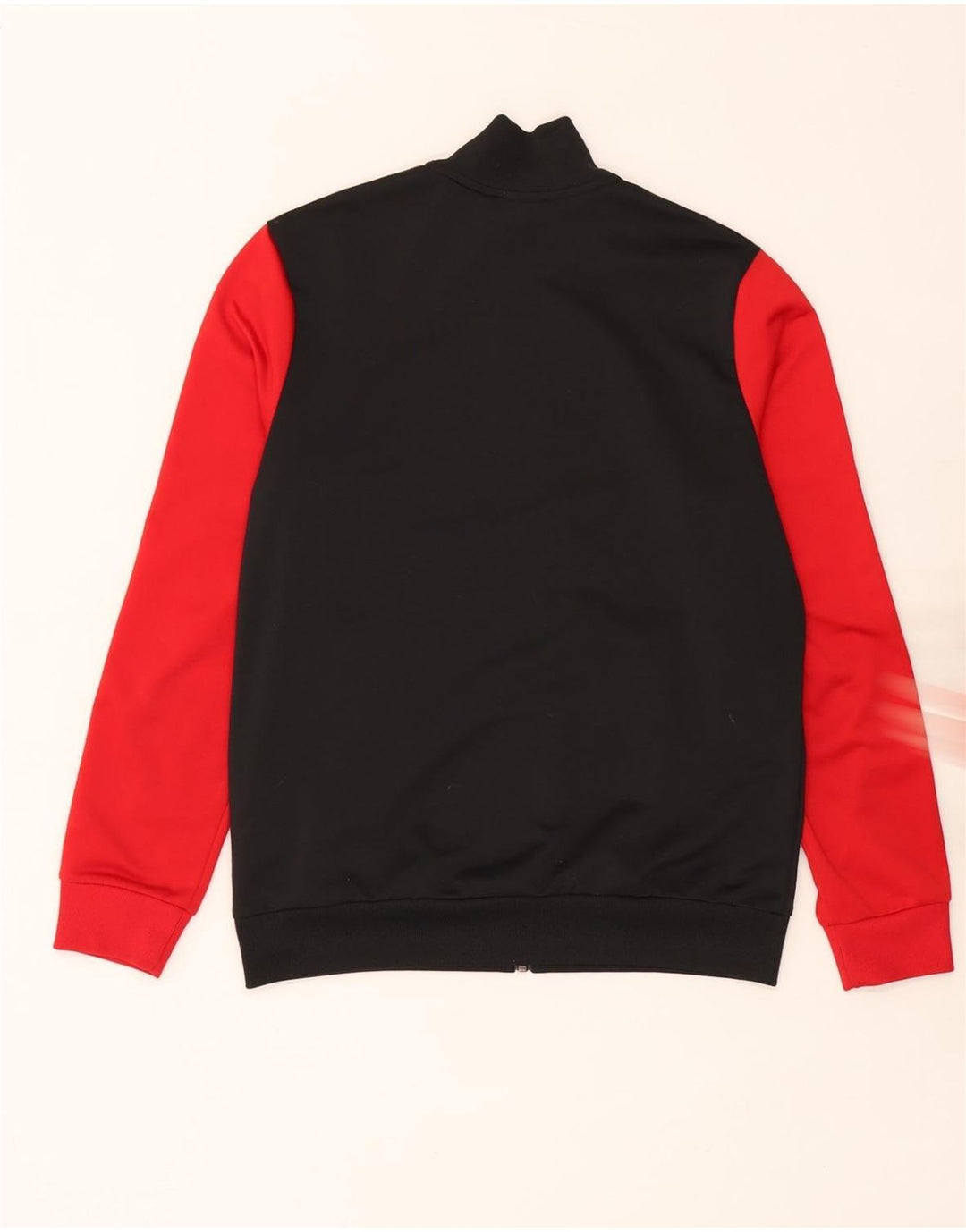 ADIDAS Jungen-Trainingsanzug-Top-Jacke, 13–14 Jahre, schwarzes Colourblock-Polyester