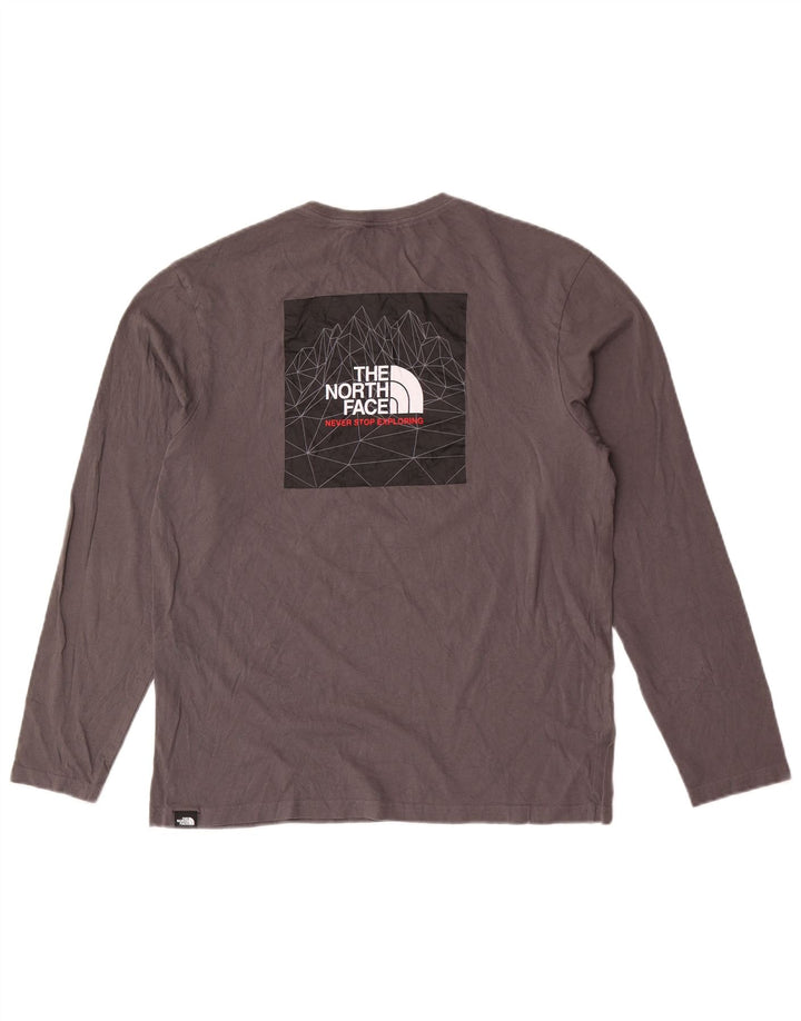 The North Face Herren Graphic Top Langarm Mittelgrau