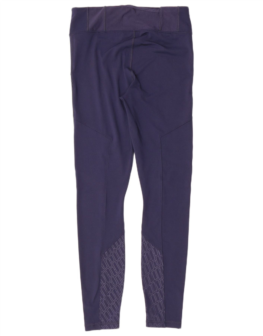 PUMA Womens Graphic Leggings UK 12 Medium  Navy Blue Polyester