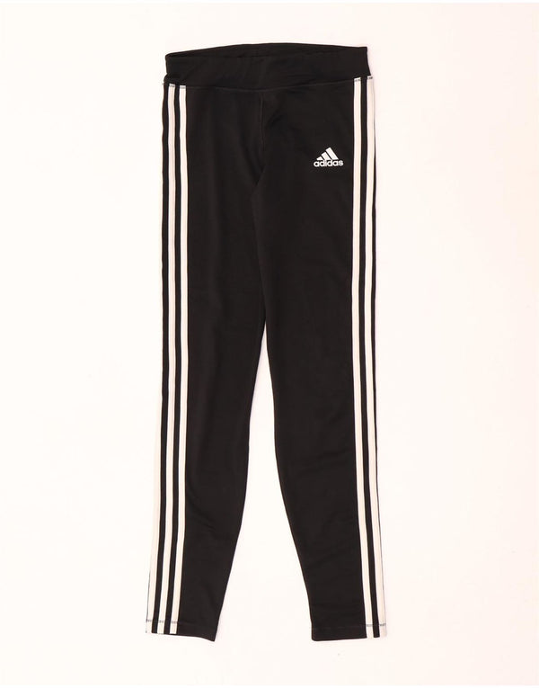Adidas Climalite-Leggings für Mädchen, 13–14 Jahre, groß, schwarzes Polyester