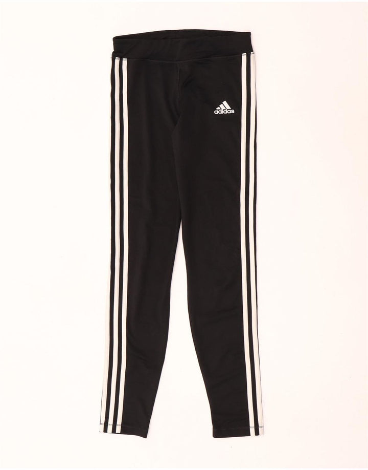 Adidas Climalite-Leggings für Mädchen, 13–14 Jahre, groß, schwarzes Polyester