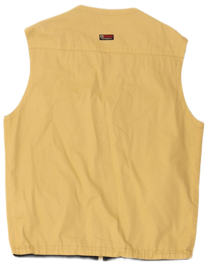 Navigare Herren Utility Gilet UK 38 Mittelgelb