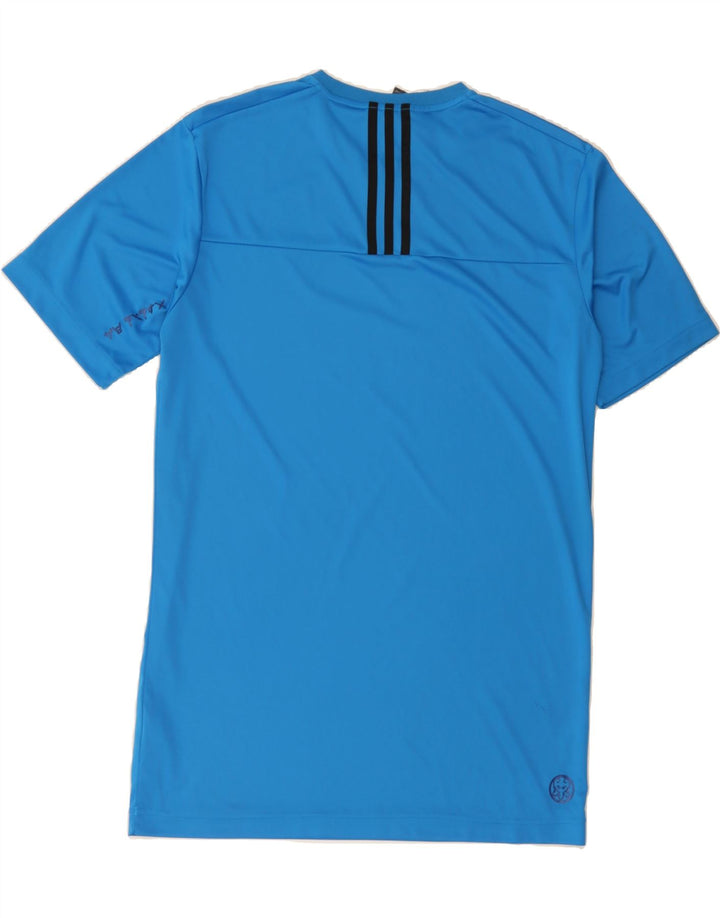 ADIDAS Boys Lego Graphic T-Shirt Top 15-16 Years Blue Polyester Vintage Adidas and Second-Hand Adidas from Messina Hembry 