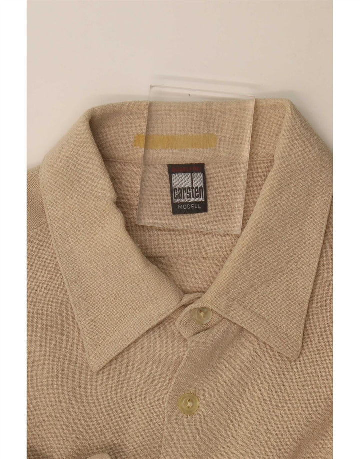 Vintage Herrenhemd Groß Beige