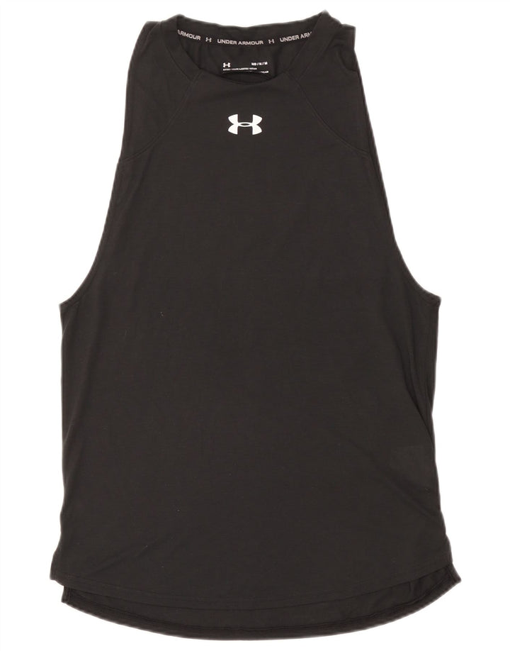 Under Armour Damen Heat Gear Grafik-Weste-Oberteil UK 12 Mittelgraues Polyester