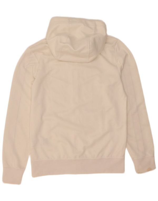 Nike Mens Zip Hoodie Sweater Small White Colourblock Polyester