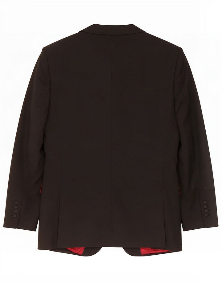 Marks & Spencer Herren-Blazer mit 2 Knöpfen, UK 40, Mittelschwarz, Polyester