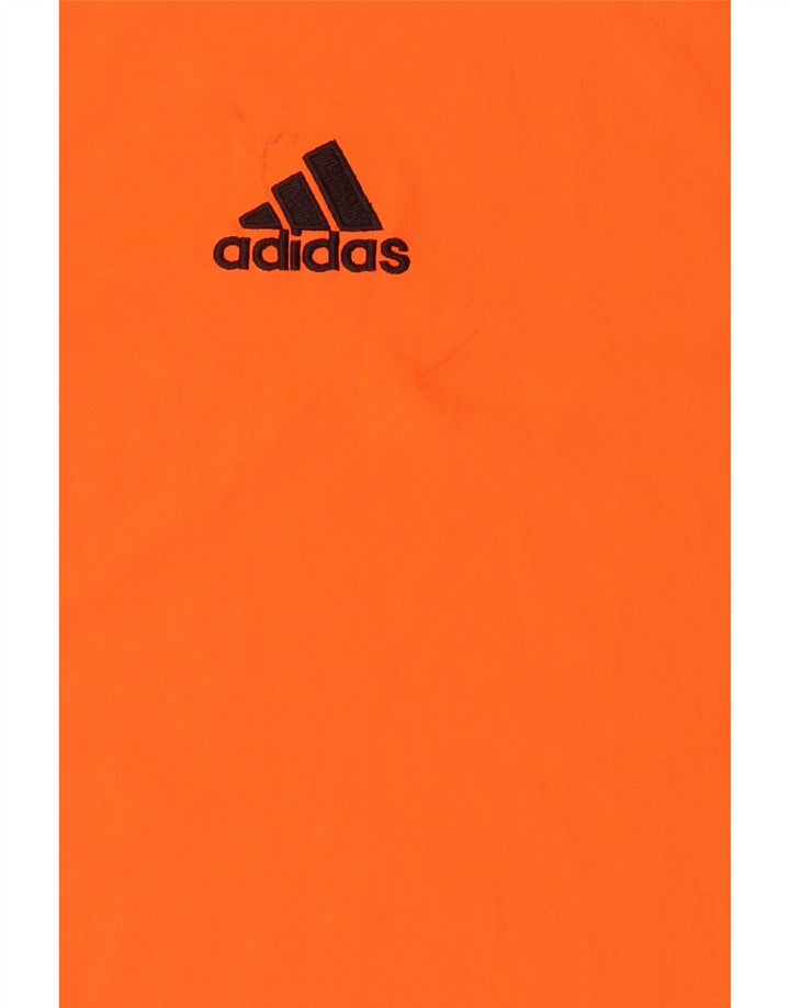 Adidas Climalite T-Shirt für Herren, groß, orange gestreift, Polyester