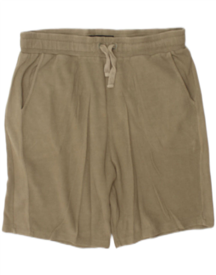 Zara Herren Freizeitshorts XL W34 Khaki Baumwolle