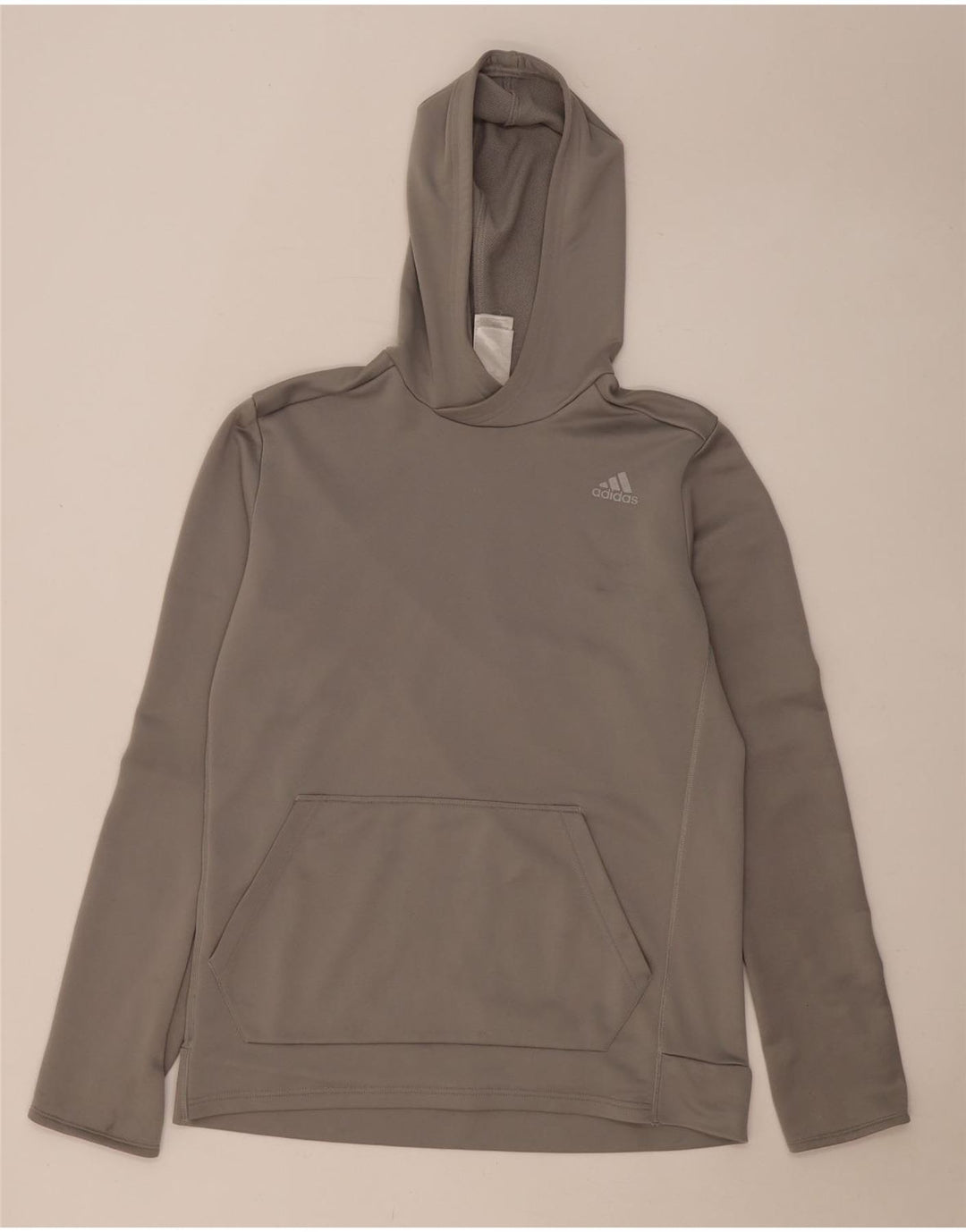 ADIDAS Herren Climalite Hoodie Pullover mittelgraues Polyester