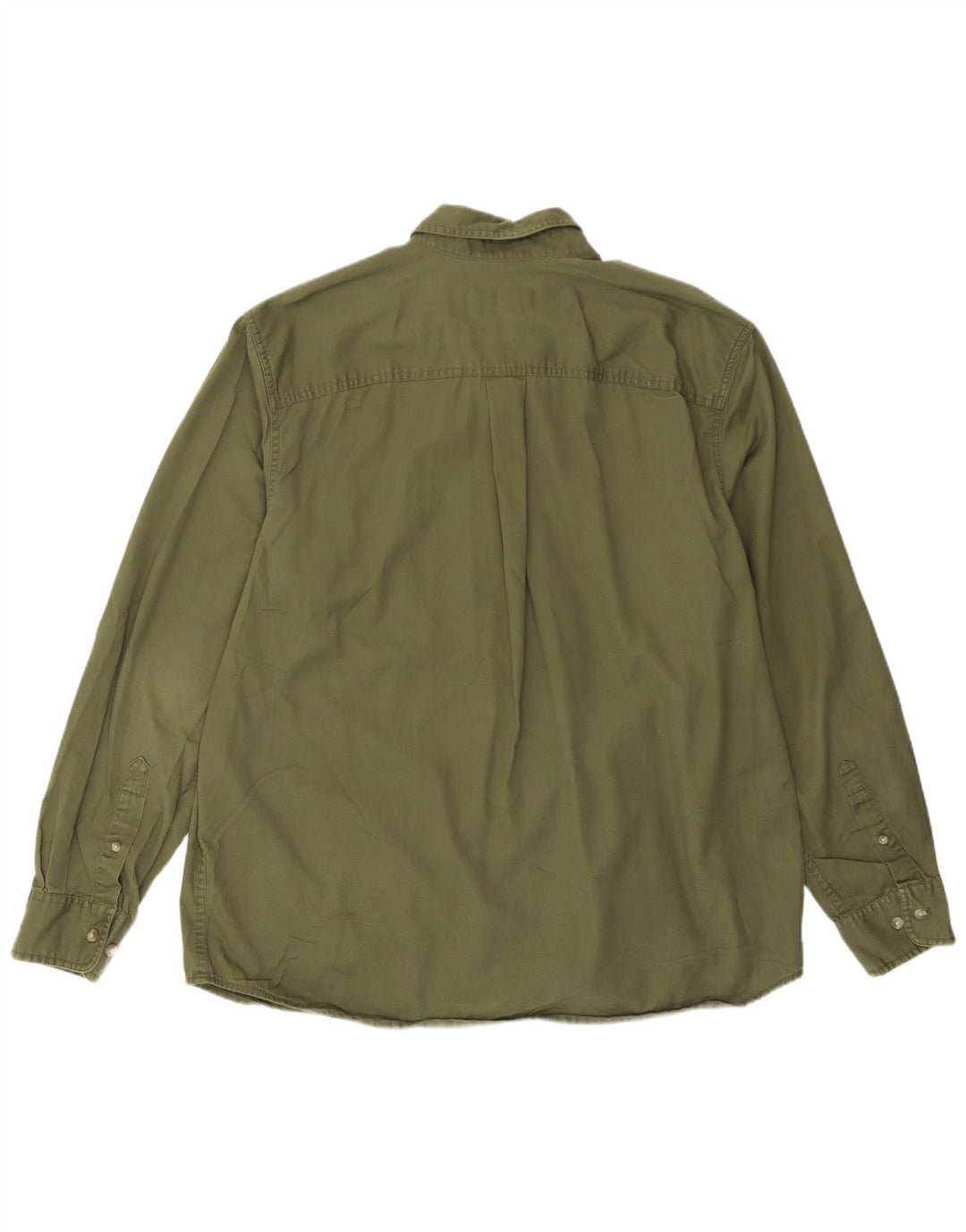 Eddie Bauer Herrenhemd Große grüne Baumwolle