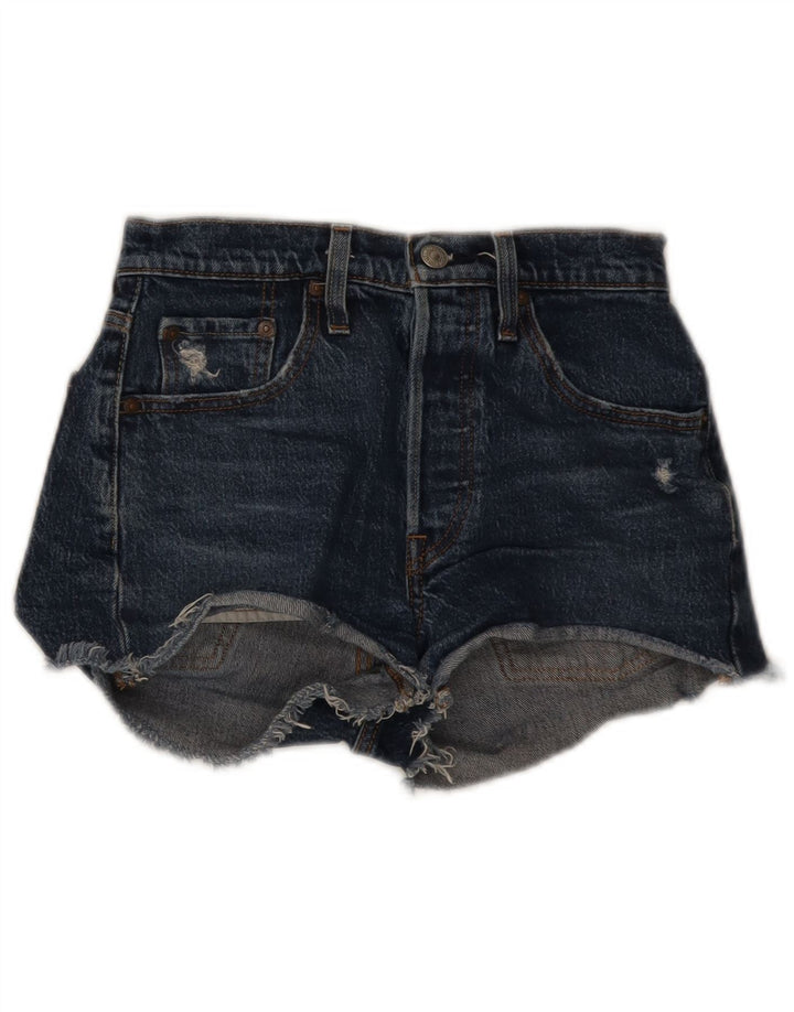 Levi's Damen 501 Denim Hot Pants W26 Small Blau