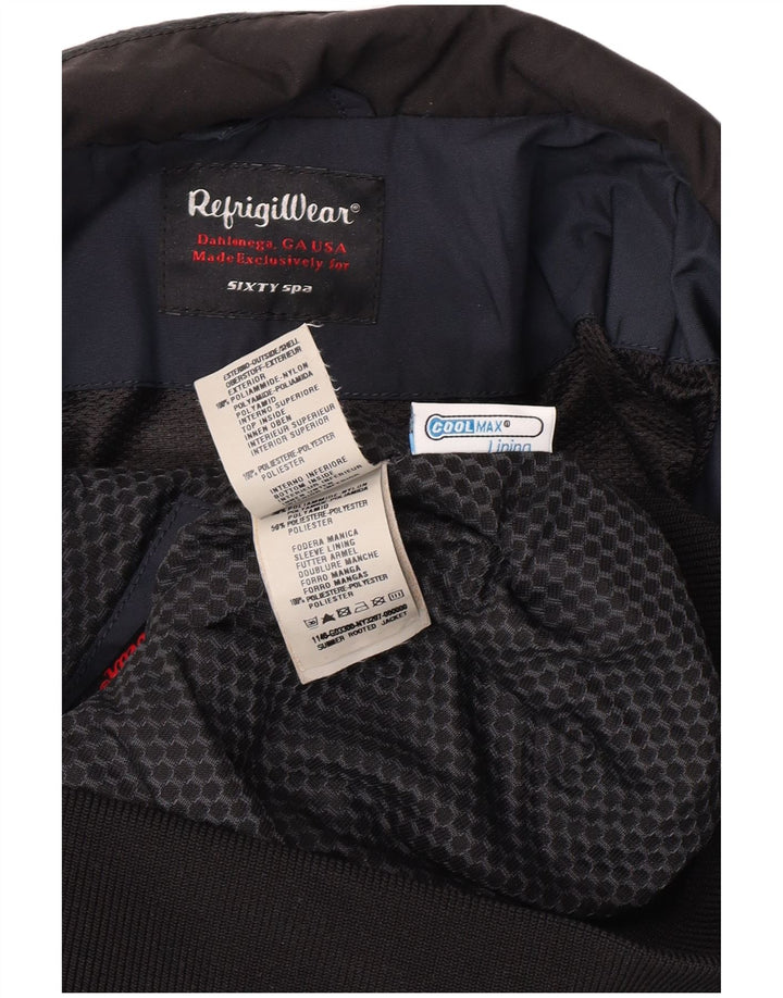 Refrigiwear Herren Bomberjacke UK 40 Large Marineblau Polyamid