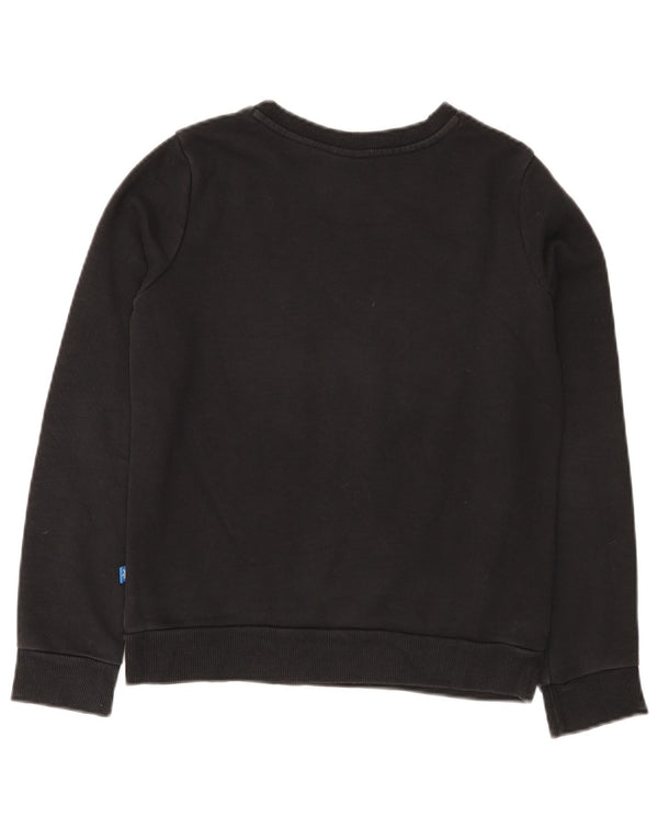 Adidas Damen Graphic Sweatshirt Pullover UK 6 XS Schwarz Baumwolle