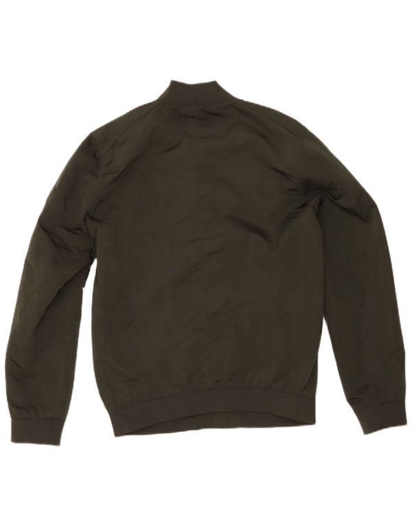 Zara Herren Bomberjacke UK 38 Medium Khaki Polyester