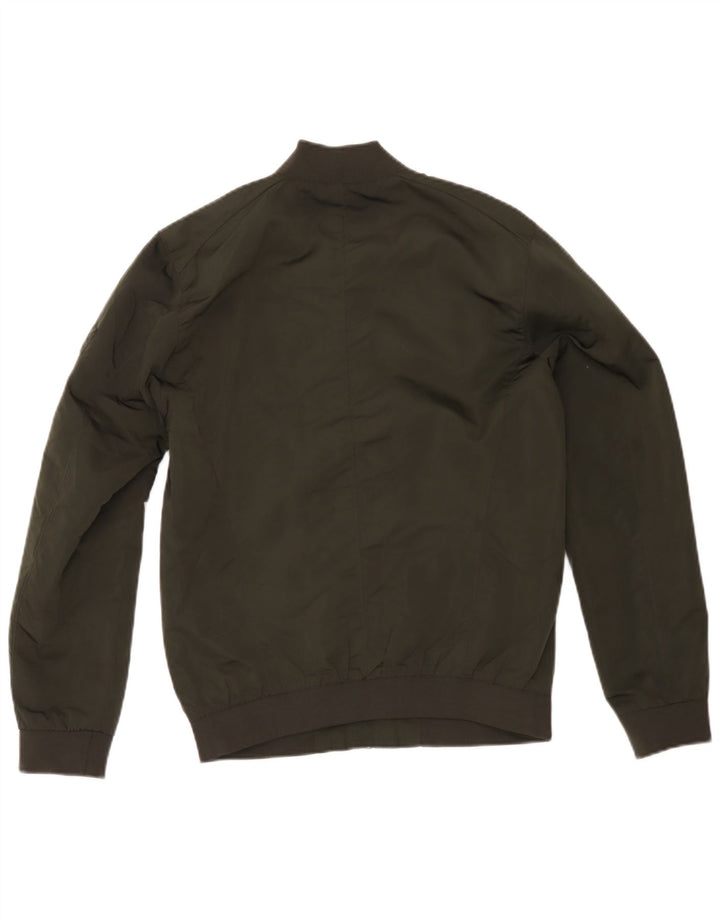 Zara Herren Bomberjacke UK 38 Medium Khaki Polyester