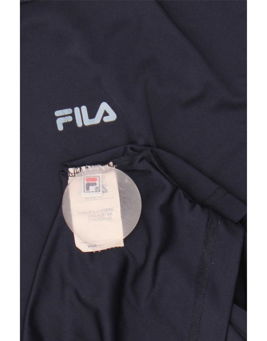 Fila Herren-Poloshirt, groß, Marineblau, Farbblock