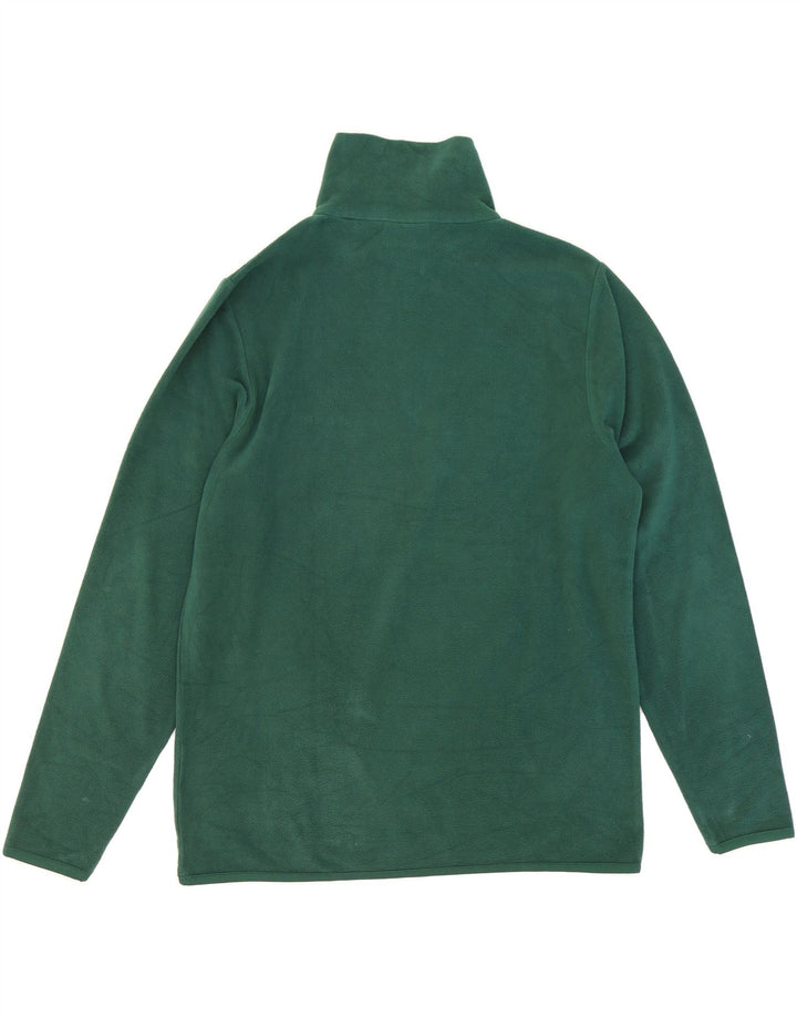 LOTTO Mens Zip Neck Fleece Jumper Medium Green Vintage Lotto and Second-Hand Lotto from Messina Hembry 