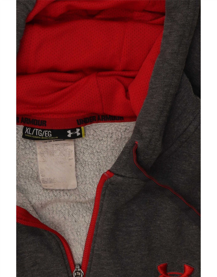 Under Armour Herren Zip Hoodie Pullover XL Grau