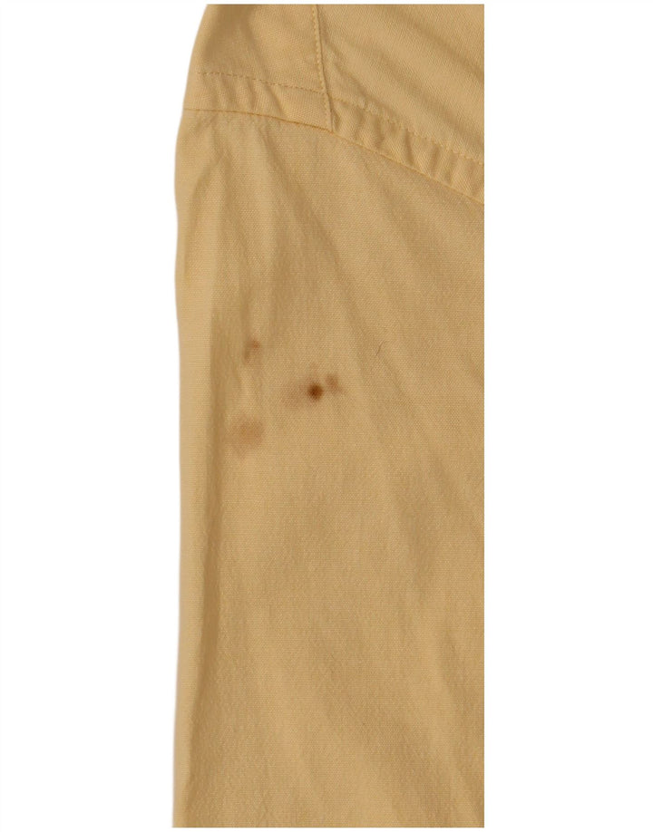 Eddie Bauer Herren-Kurzarmhemd aus mittelgelber Baumwolle