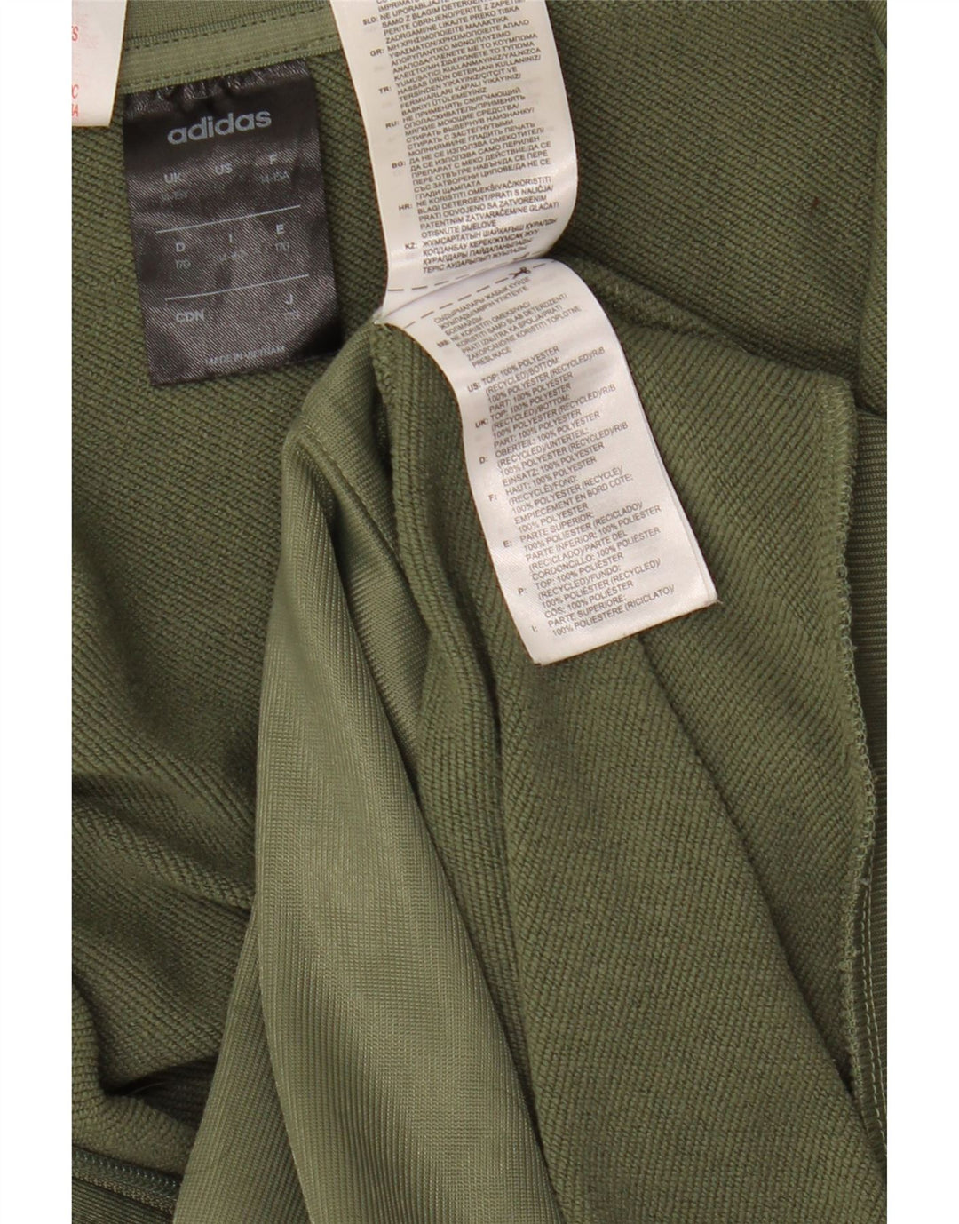 ADIDAS Jungen Grafik-Trainingsanzug-Top-Jacke, 14–15 Jahre, grünes Polyester