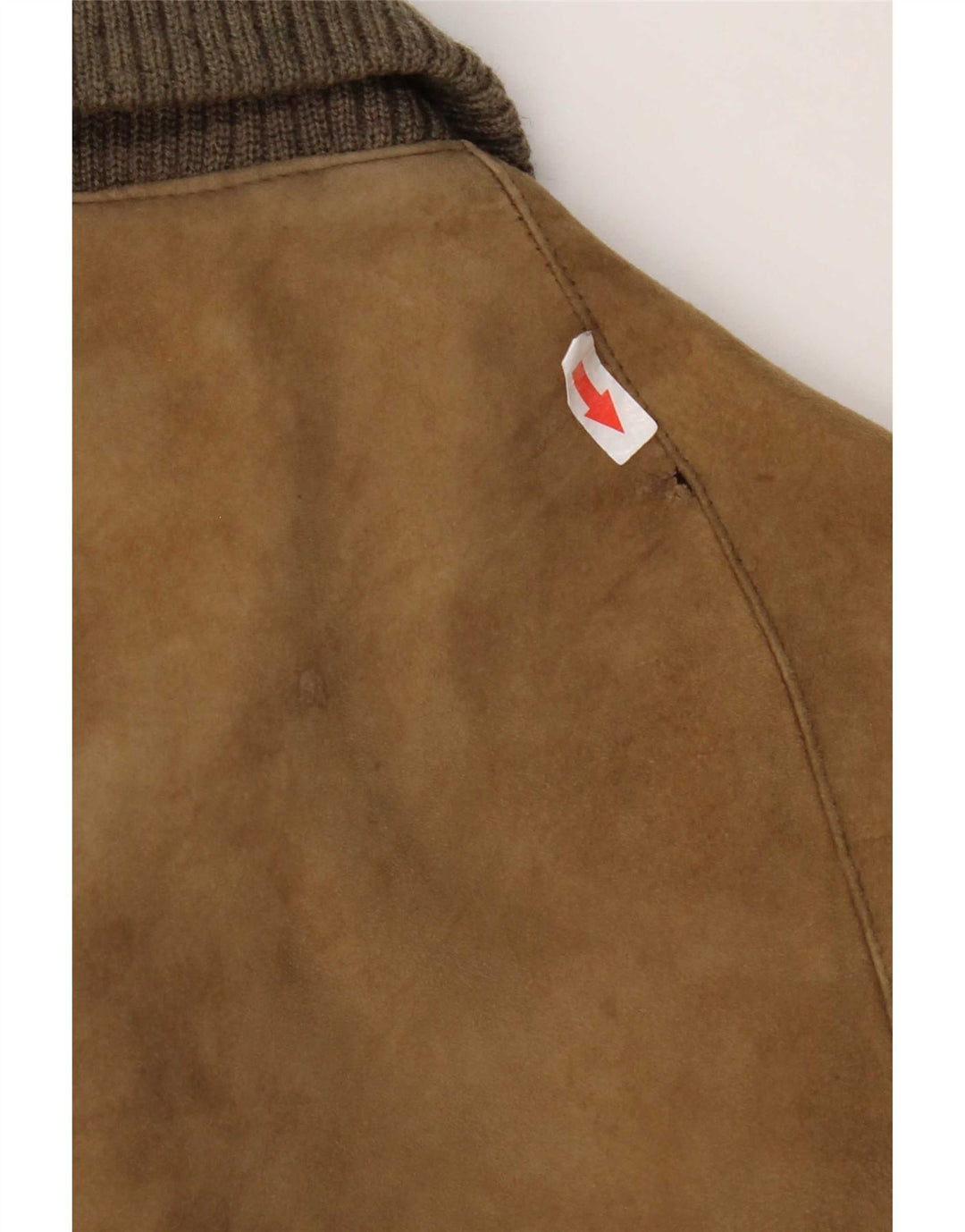 Vintage Herren Bomber Wildlederjacke UK 38 Medium Beige