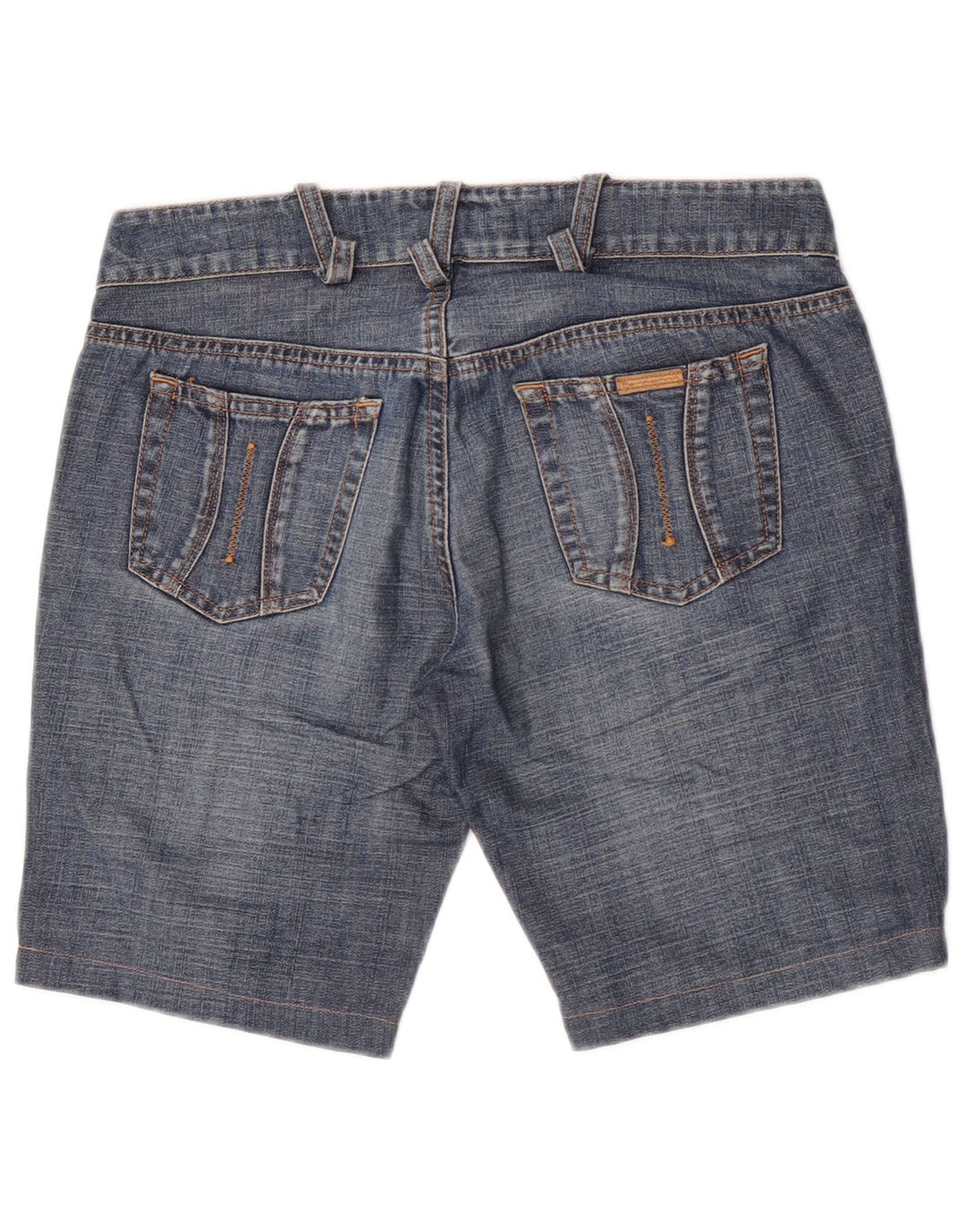 Fornarina Damen Jeansshorts W30 mittelblaue Baumwolle
