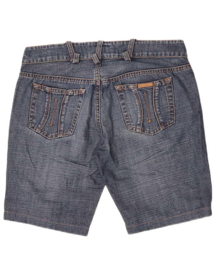 Fornarina Damen Jeansshorts W30 mittelblaue Baumwolle