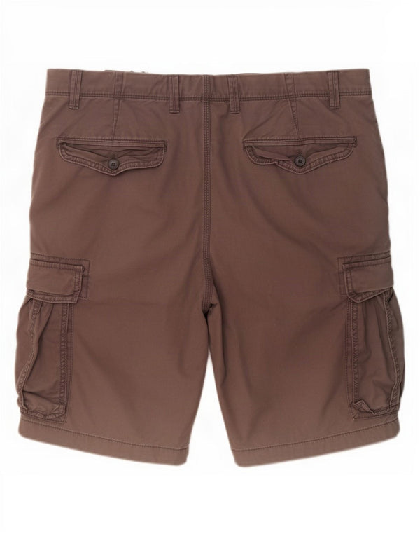 Marks & Spencer Herren Cargoshorts W36 Large Grau Baumwolle