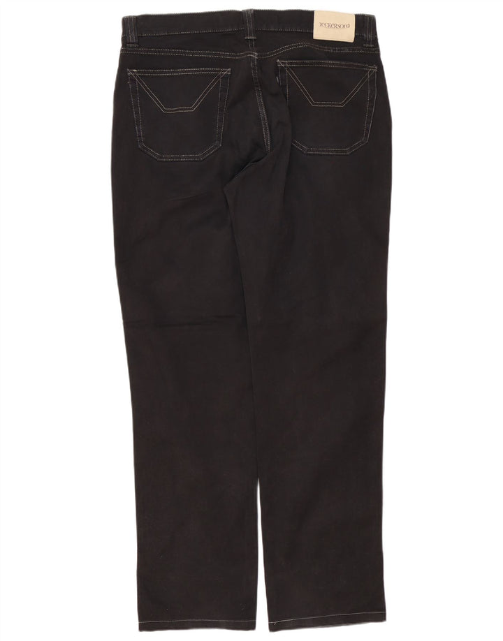 Jeckerson Herren Straight Jeans W36 L32 Schwarze Baumwolle