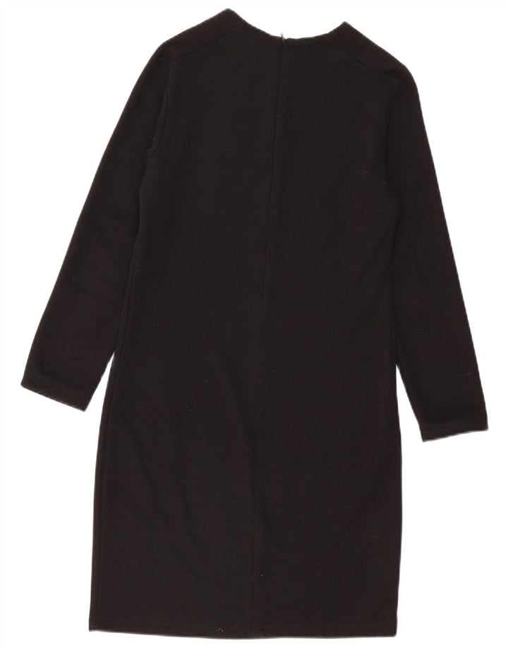 Zara Damen Pulloverkleid UK 14 Large Schwarz