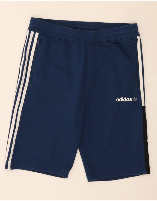 Adidas Sportshorts für Jungen, 13–14 Jahre, marineblaue Baumwolle