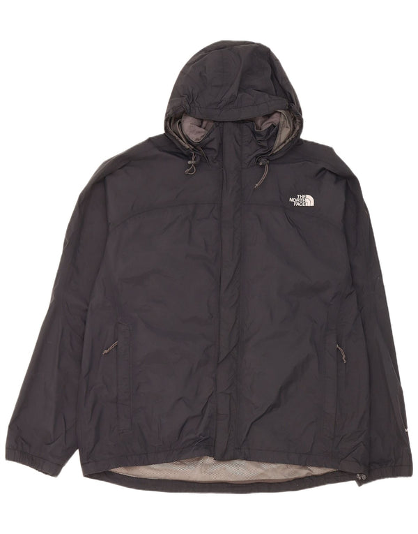 The North Face Herren-Regenjacke mit Kapuze, UK 40, großes schwarzes Nylon