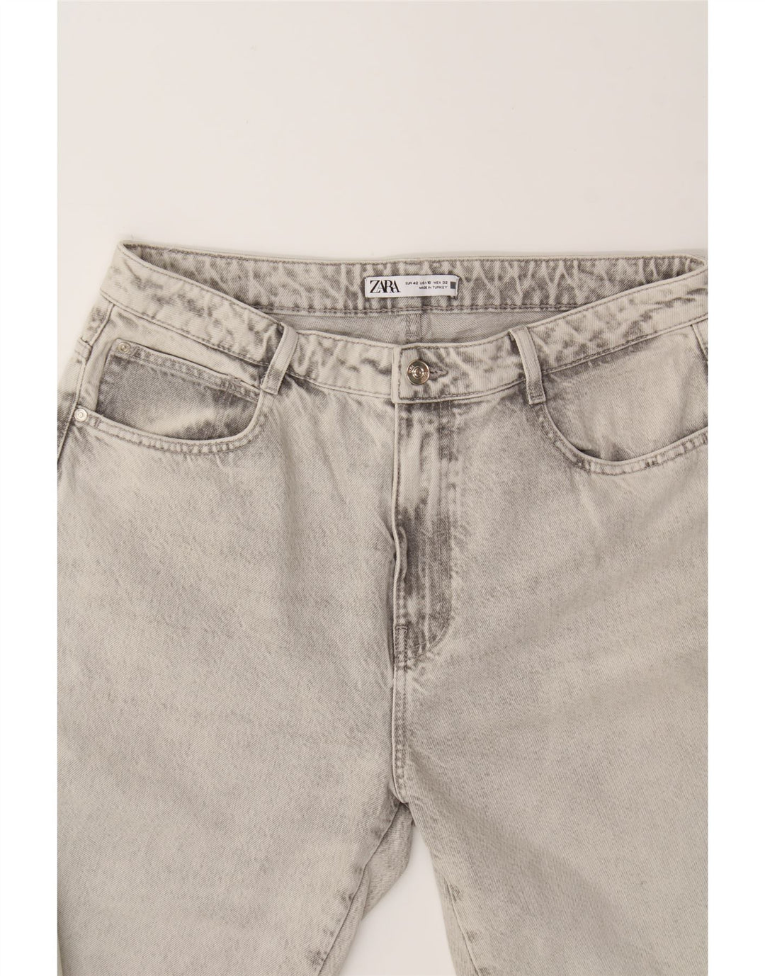 ZARA Womens High Waist Jeans EU 42 Large W32 L29 Grey Vintage Zara and Second-Hand Zara from Messina Hembry 