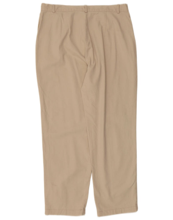 Dockers Damen-Freizeithose mit hoher Taille, US 14, XL, W34, L27, Beige, Baumwolle