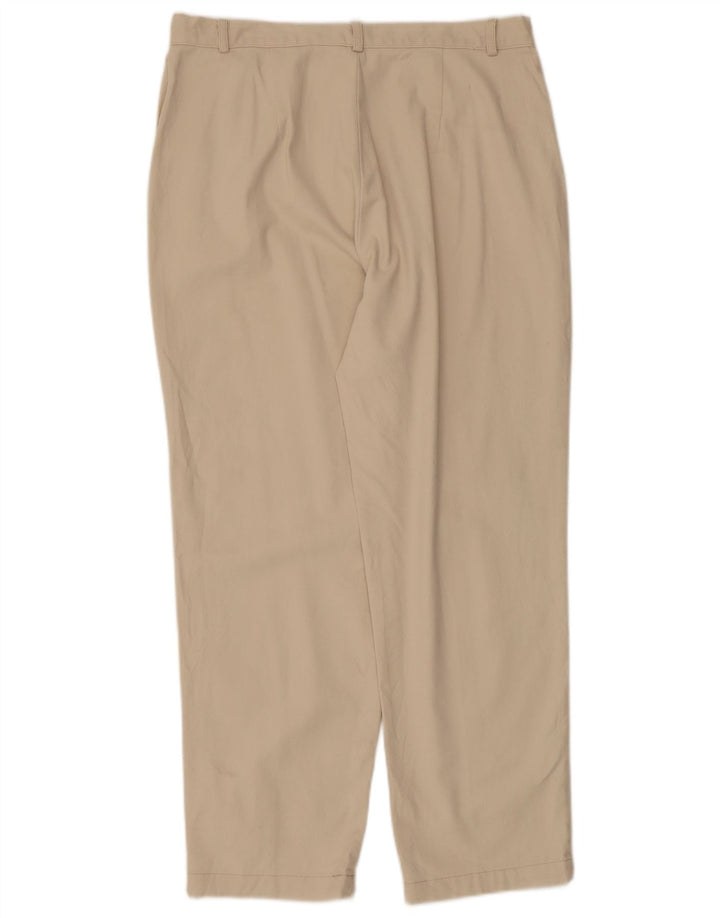 Dockers Damen-Freizeithose mit hoher Taille, US 14, XL, W34, L27, Beige, Baumwolle