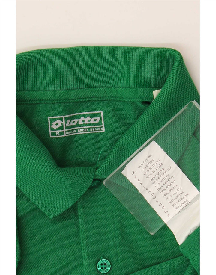 Lotto Herren-Poloshirt, klein, grüne Baumwolle