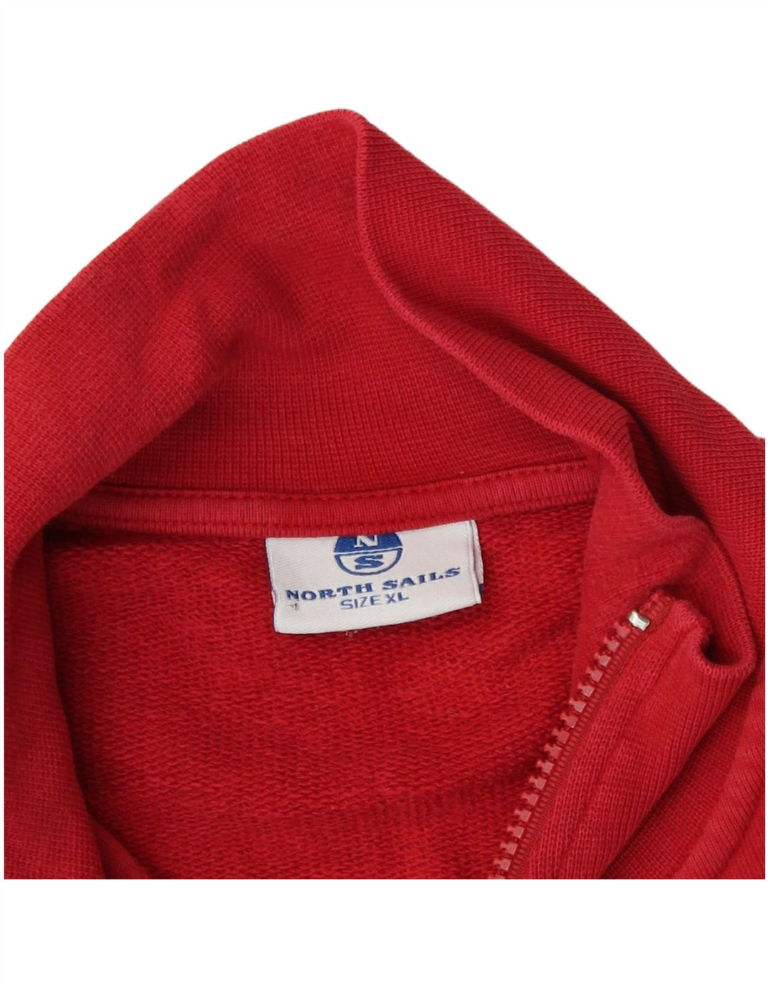 North Sails Herren-Trainingsanzug-Top-Jacke XL aus roter Baumwolle