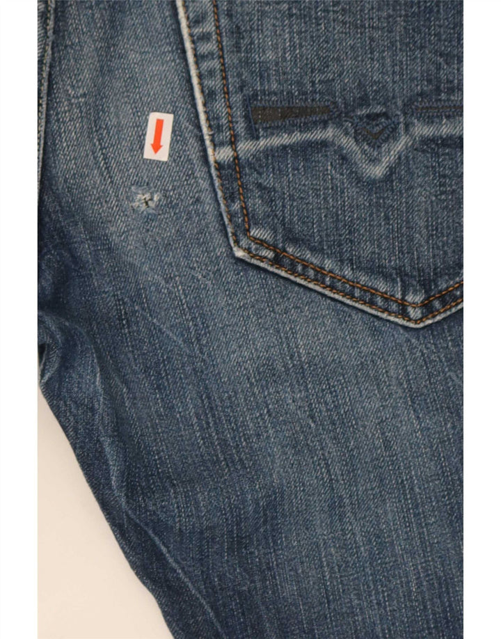 Diesel Herren Reyhan Bootcut Jeans W29 L32 Marineblau Baumwolle