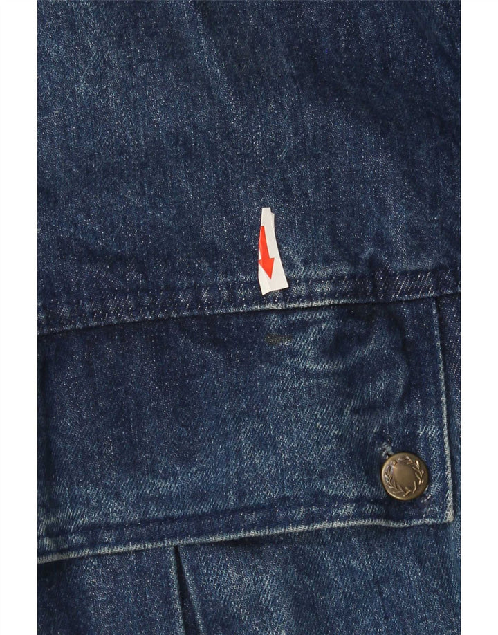 Vintage Herren Jeansjacke UK 42 XL Blaue Baumwolle