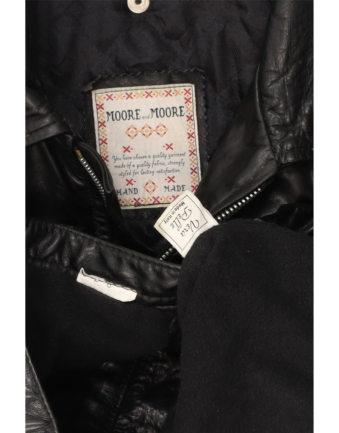 MORE & MORE Herren Ledermantel UK 40 Großes schwarzes Leder