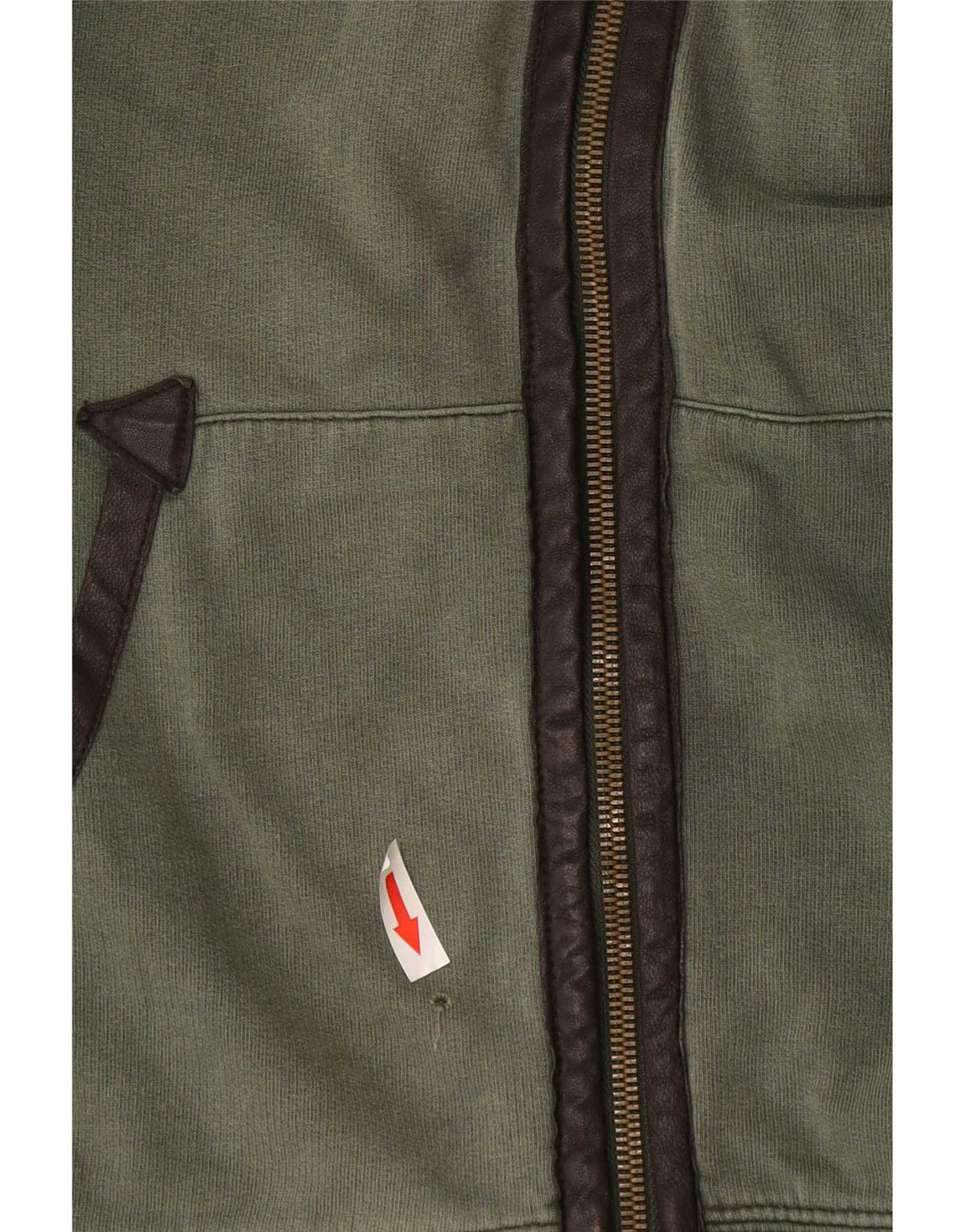 Armani Jeans Herren-Trainingsanzug-Top-Jacke aus mittelgrüner Baumwolle